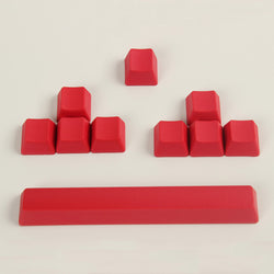 Blank PBT OEM Blank Keycap Set - Red