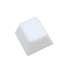 Blank Cherry Profile White Keycaps - Single Keycap